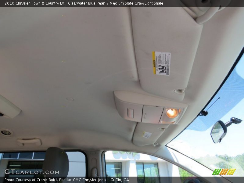 Clearwater Blue Pearl / Medium Slate Gray/Light Shale 2010 Chrysler Town & Country LX