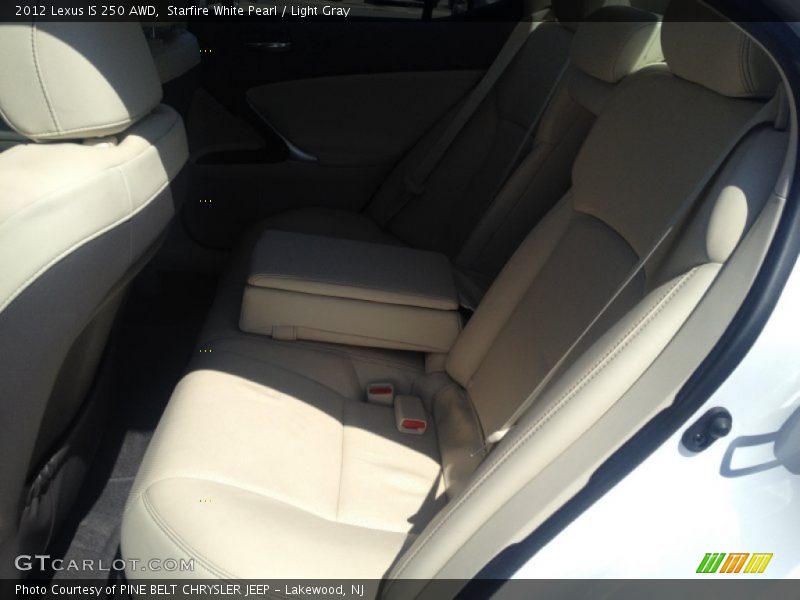 Starfire White Pearl / Light Gray 2012 Lexus IS 250 AWD
