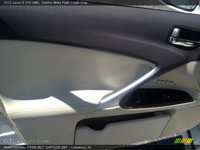 Starfire White Pearl / Light Gray 2012 Lexus IS 250 AWD