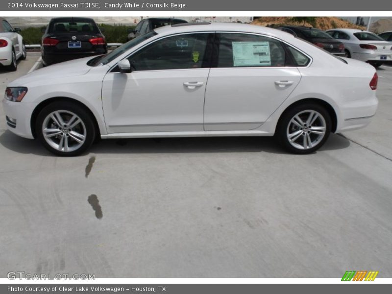 Candy White / Cornsilk Beige 2014 Volkswagen Passat TDI SE