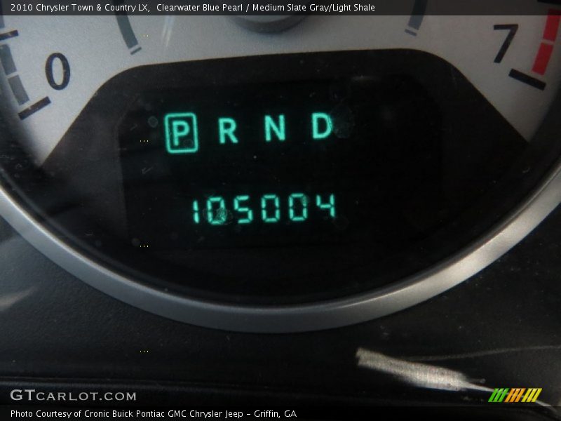 Clearwater Blue Pearl / Medium Slate Gray/Light Shale 2010 Chrysler Town & Country LX