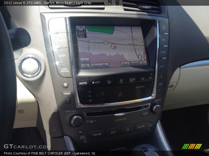 Starfire White Pearl / Light Gray 2012 Lexus IS 250 AWD