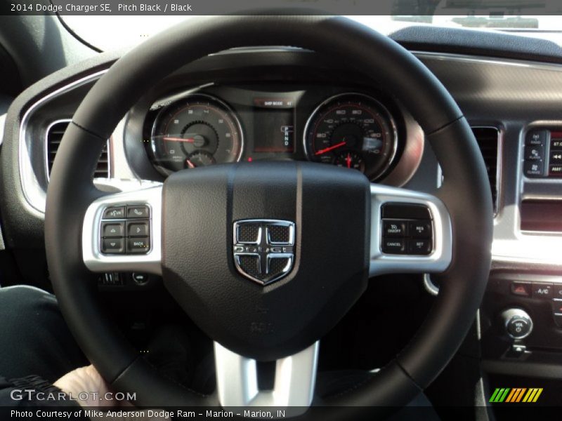 Pitch Black / Black 2014 Dodge Charger SE