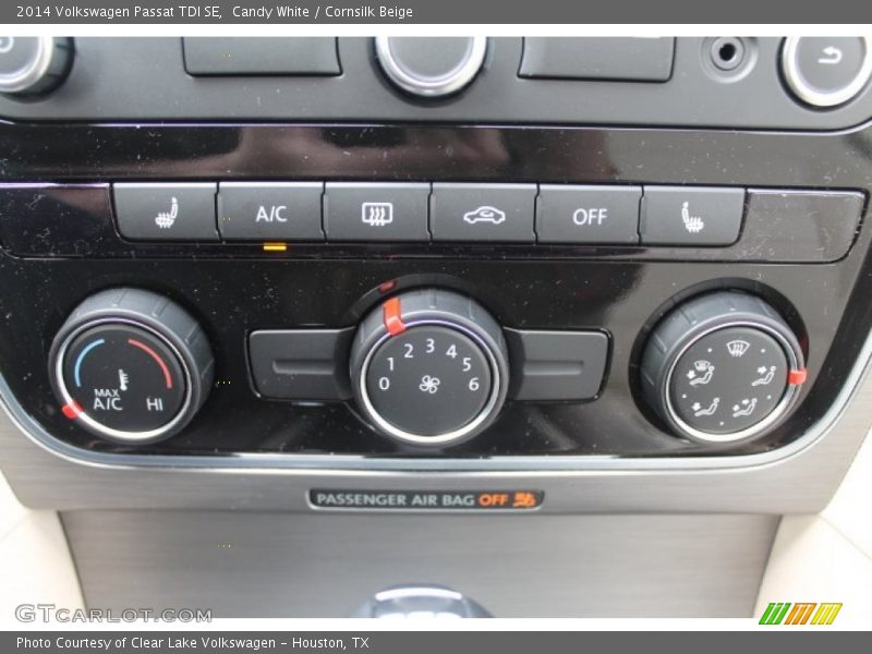Candy White / Cornsilk Beige 2014 Volkswagen Passat TDI SE