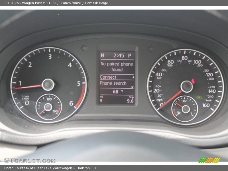 Candy White / Cornsilk Beige 2014 Volkswagen Passat TDI SE