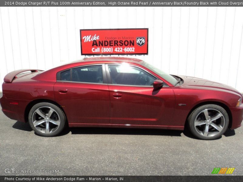 High Octane Red Pearl / Anniversary Black/Foundry Black with Cloud Overprint 2014 Dodge Charger R/T Plus 100th Anniversary Edition