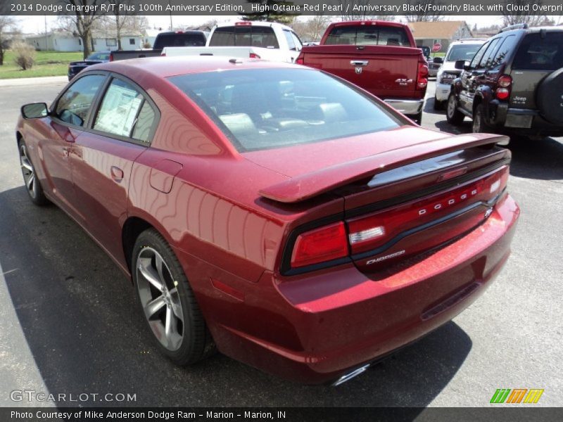 High Octane Red Pearl / Anniversary Black/Foundry Black with Cloud Overprint 2014 Dodge Charger R/T Plus 100th Anniversary Edition