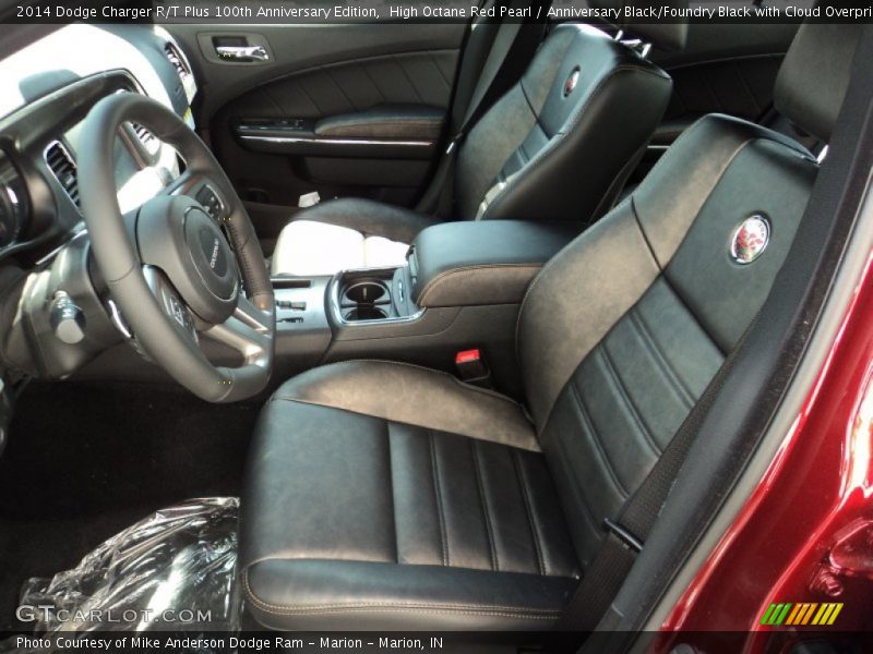 High Octane Red Pearl / Anniversary Black/Foundry Black with Cloud Overprint 2014 Dodge Charger R/T Plus 100th Anniversary Edition