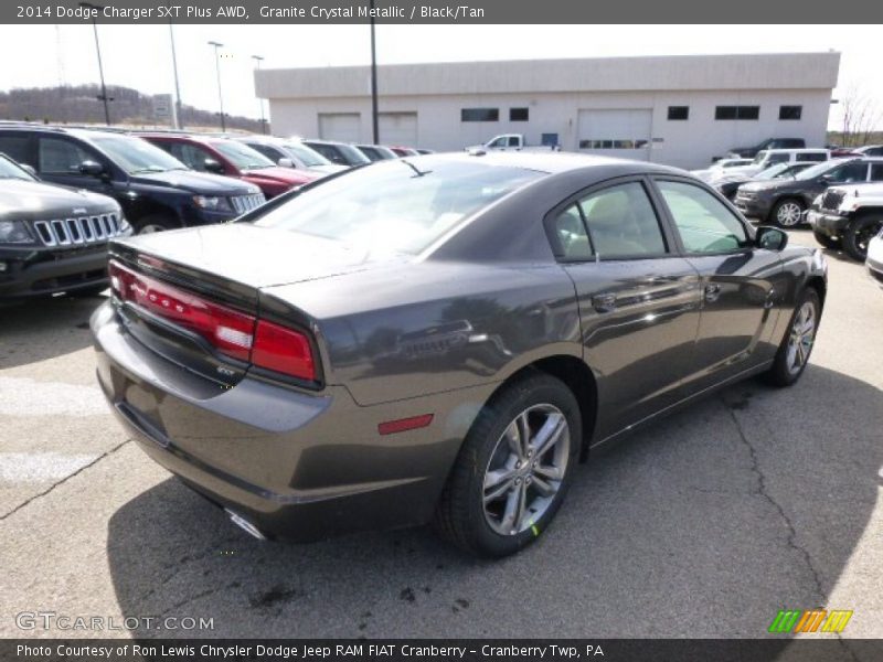 Granite Crystal Metallic / Black/Tan 2014 Dodge Charger SXT Plus AWD