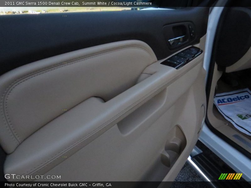 Summit White / Cocoa/Light Cashmere 2011 GMC Sierra 1500 Denali Crew Cab