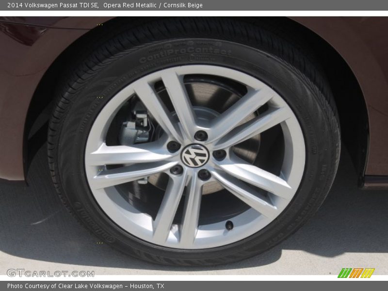 Opera Red Metallic / Cornsilk Beige 2014 Volkswagen Passat TDI SE