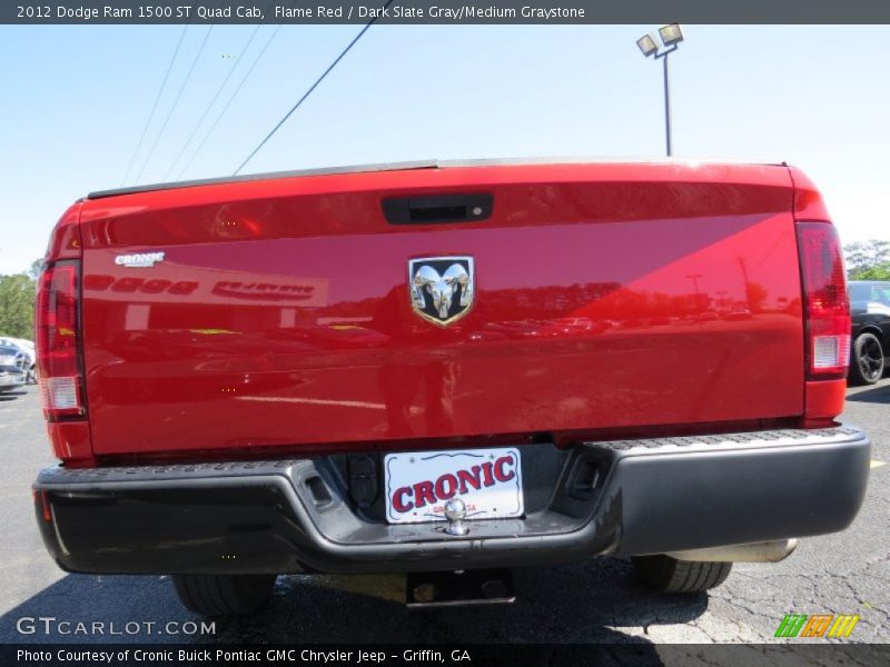 Flame Red / Dark Slate Gray/Medium Graystone 2012 Dodge Ram 1500 ST Quad Cab