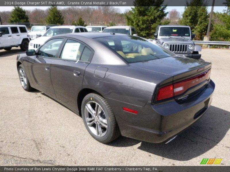 Granite Crystal Metallic / Black/Tan 2014 Dodge Charger SXT Plus AWD