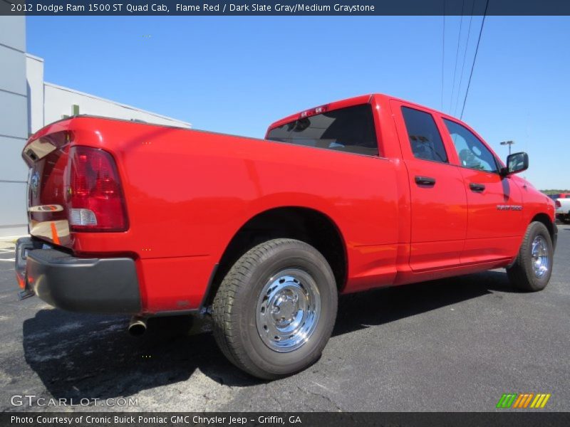 Flame Red / Dark Slate Gray/Medium Graystone 2012 Dodge Ram 1500 ST Quad Cab