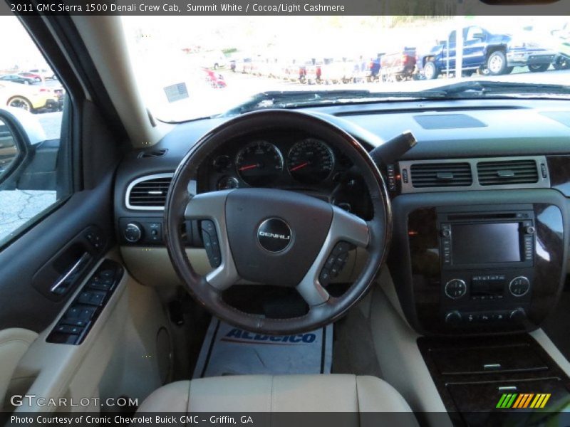 Summit White / Cocoa/Light Cashmere 2011 GMC Sierra 1500 Denali Crew Cab