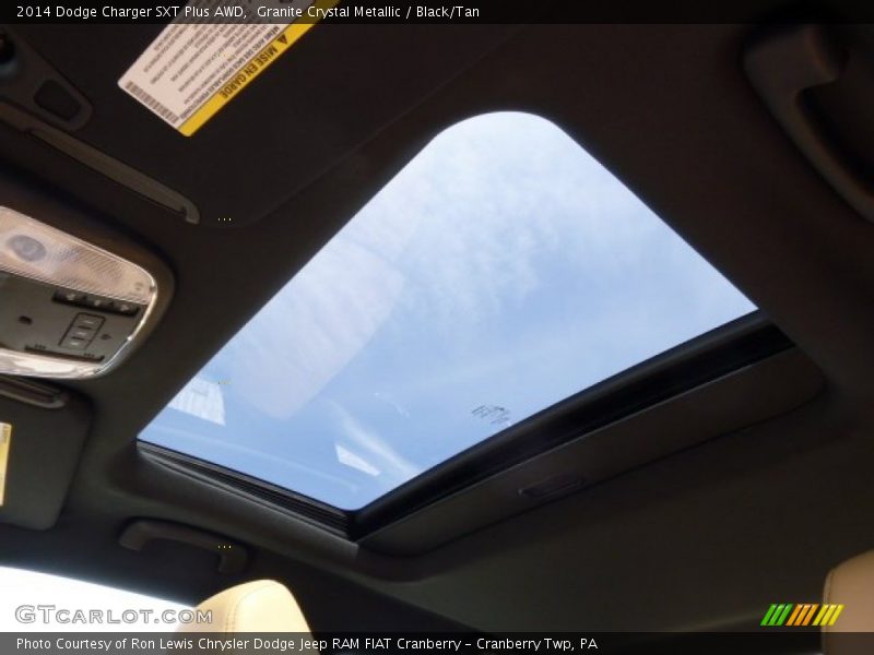 Granite Crystal Metallic / Black/Tan 2014 Dodge Charger SXT Plus AWD