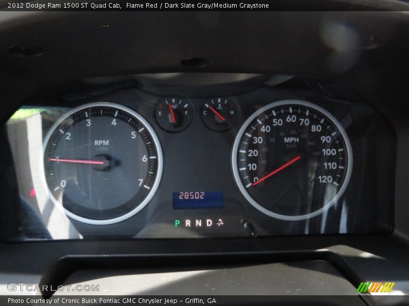 Flame Red / Dark Slate Gray/Medium Graystone 2012 Dodge Ram 1500 ST Quad Cab