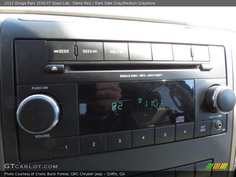 Flame Red / Dark Slate Gray/Medium Graystone 2012 Dodge Ram 1500 ST Quad Cab