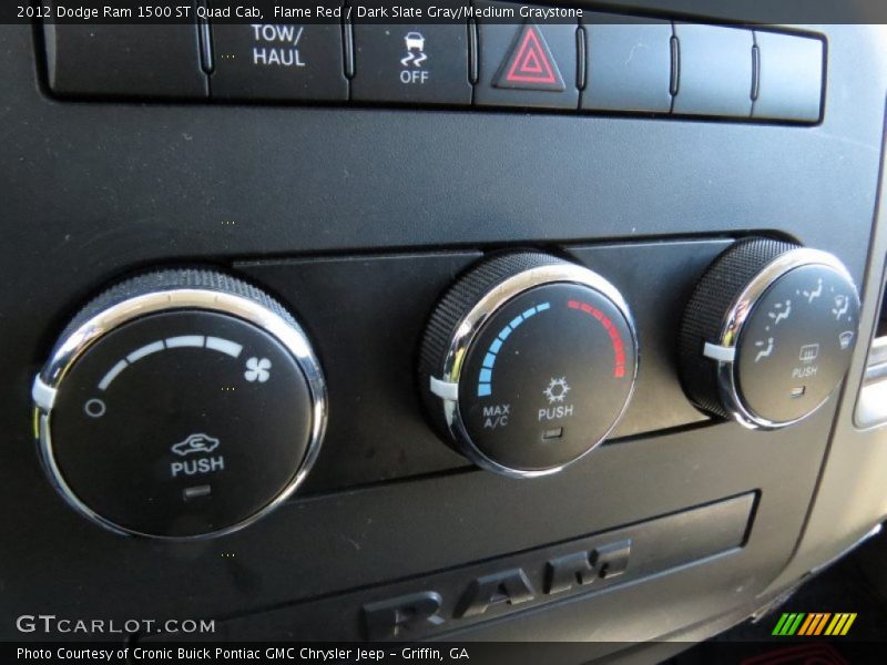 Flame Red / Dark Slate Gray/Medium Graystone 2012 Dodge Ram 1500 ST Quad Cab