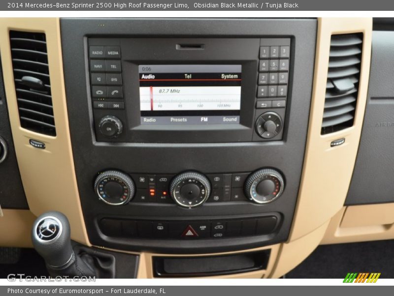 Controls of 2014 Sprinter 2500 High Roof Passenger Limo