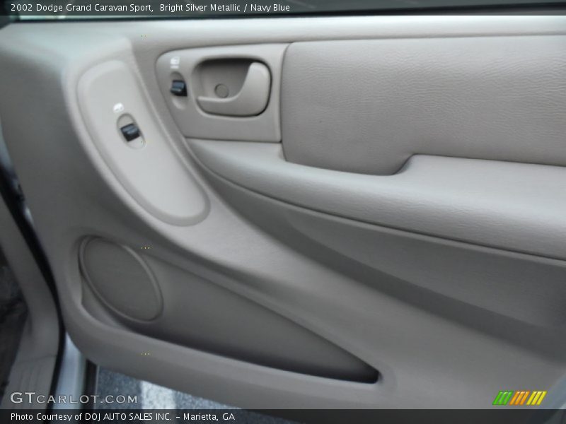 Bright Silver Metallic / Navy Blue 2002 Dodge Grand Caravan Sport