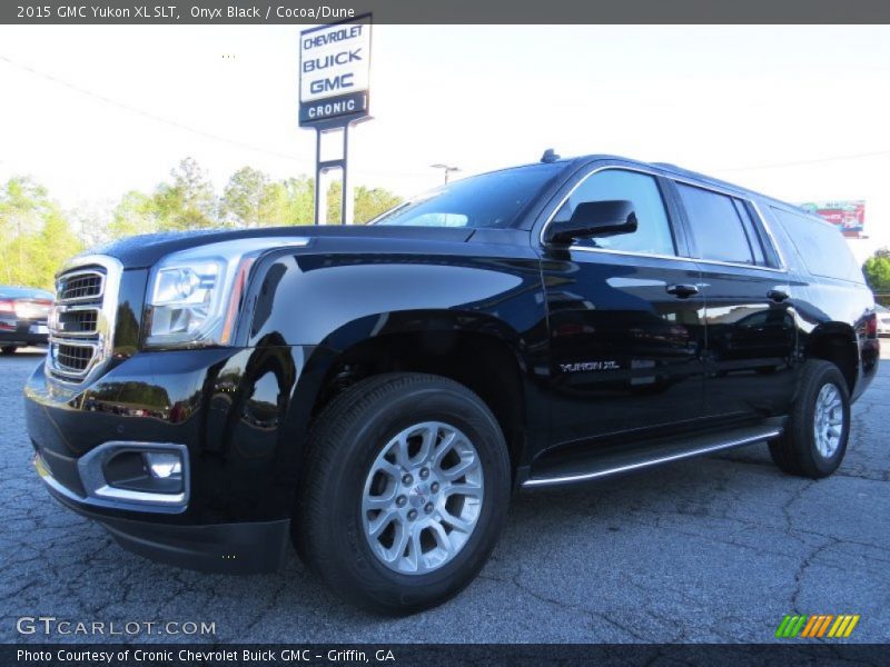 Onyx Black / Cocoa/Dune 2015 GMC Yukon XL SLT
