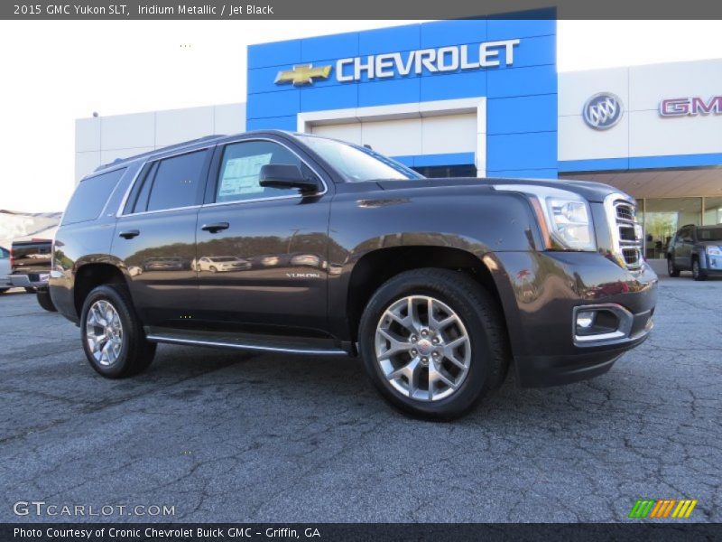 Iridium Metallic / Jet Black 2015 GMC Yukon SLT