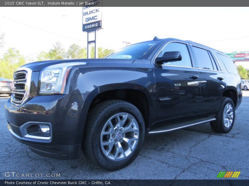 Iridium Metallic / Jet Black 2015 GMC Yukon SLT