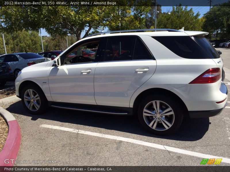 Arctic White / Almond Beige 2012 Mercedes-Benz ML 350 4Matic