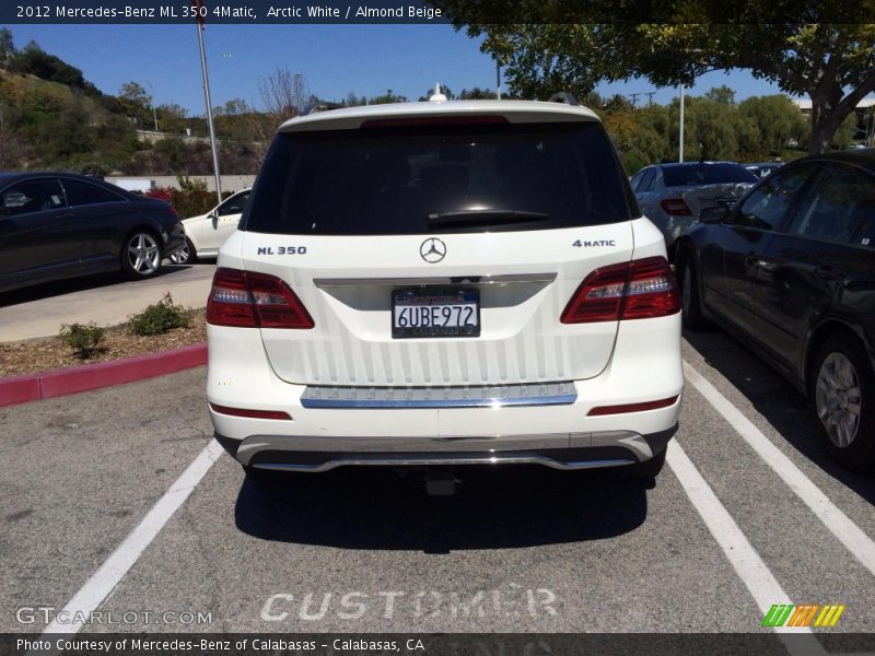 Arctic White / Almond Beige 2012 Mercedes-Benz ML 350 4Matic