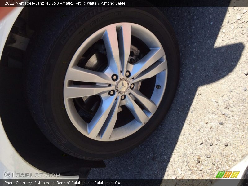Arctic White / Almond Beige 2012 Mercedes-Benz ML 350 4Matic