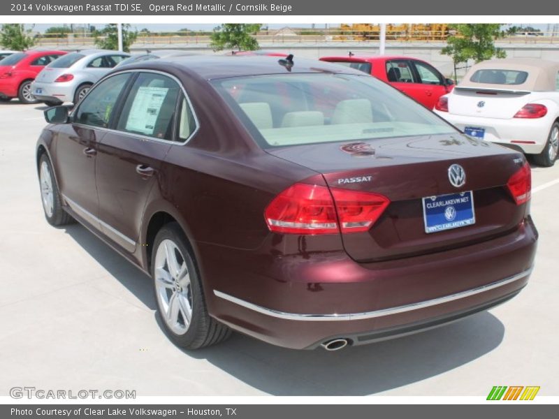 Opera Red Metallic / Cornsilk Beige 2014 Volkswagen Passat TDI SE