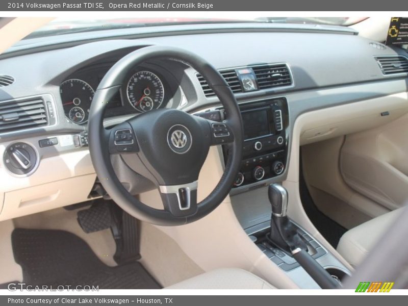 Opera Red Metallic / Cornsilk Beige 2014 Volkswagen Passat TDI SE