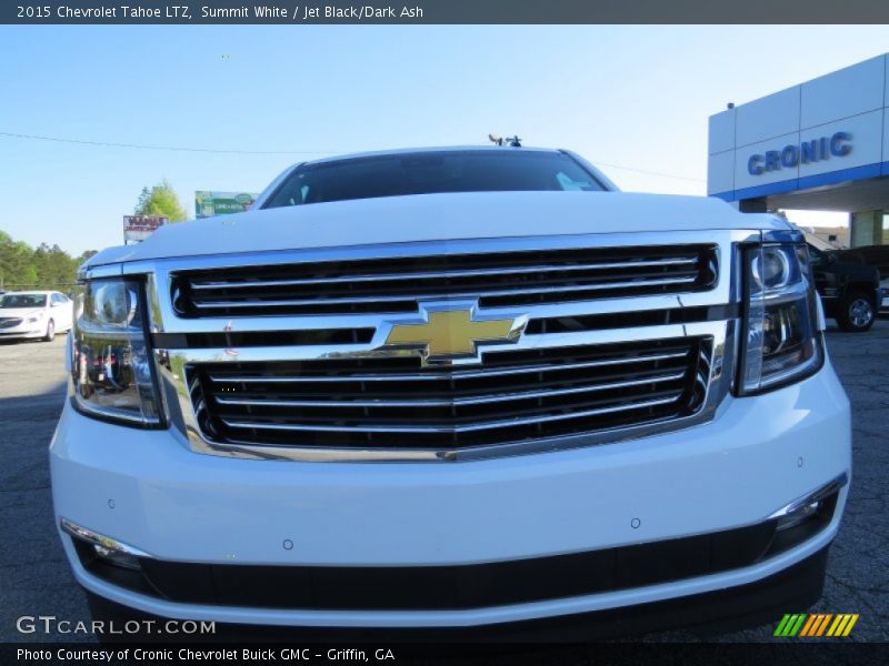 Summit White / Jet Black/Dark Ash 2015 Chevrolet Tahoe LTZ