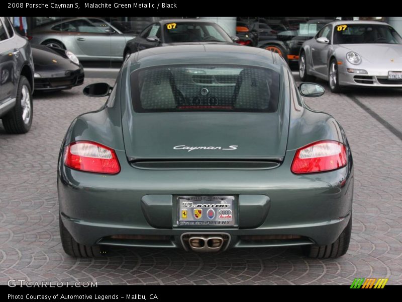Malachite Green Metallic / Black 2008 Porsche Cayman S
