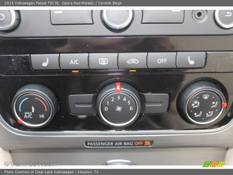 Opera Red Metallic / Cornsilk Beige 2014 Volkswagen Passat TDI SE