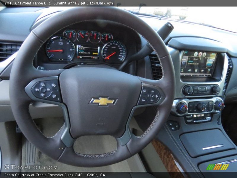 Summit White / Jet Black/Dark Ash 2015 Chevrolet Tahoe LTZ