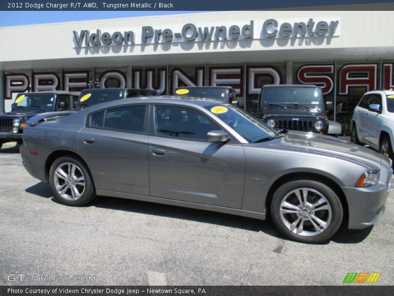 Tungsten Metallic / Black 2012 Dodge Charger R/T AWD