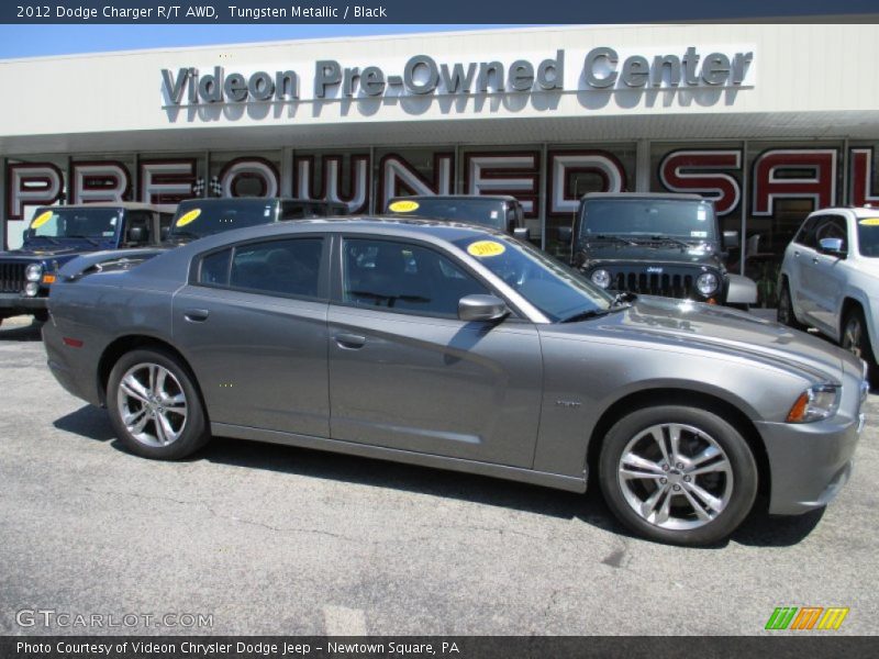 Tungsten Metallic / Black 2012 Dodge Charger R/T AWD