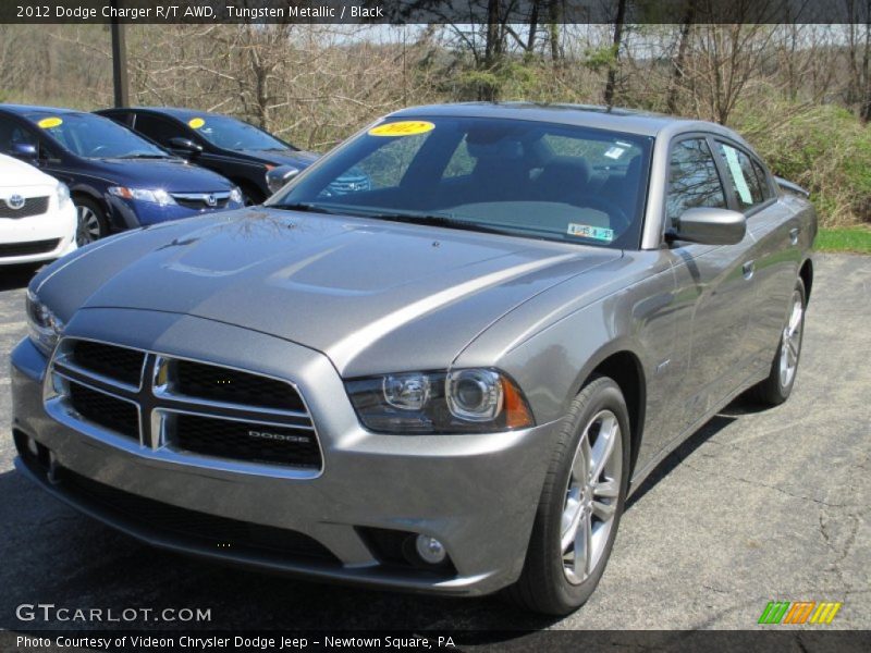 Tungsten Metallic / Black 2012 Dodge Charger R/T AWD