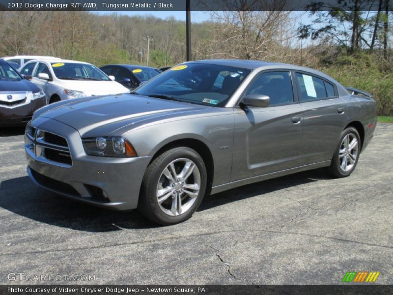Tungsten Metallic / Black 2012 Dodge Charger R/T AWD