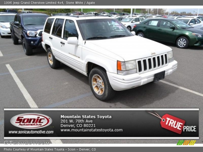 Stone White / Agate 1996 Jeep Grand Cherokee Limited 4x4