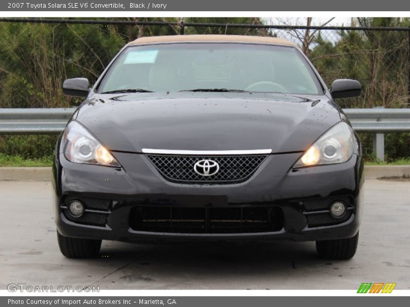 Black / Ivory 2007 Toyota Solara SLE V6 Convertible