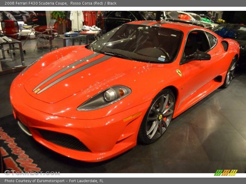 Rosso Corsa (Red) / Black 2008 Ferrari F430 Scuderia Coupe