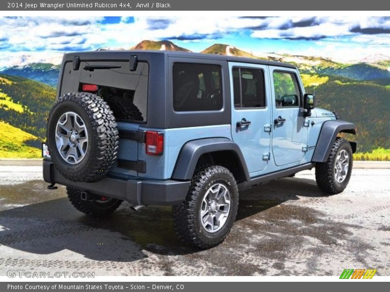 Anvil / Black 2014 Jeep Wrangler Unlimited Rubicon 4x4