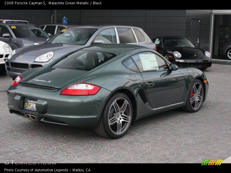 Malachite Green Metallic / Black 2008 Porsche Cayman S
