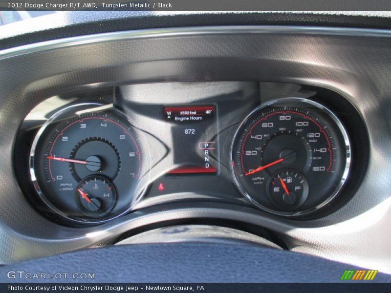 Tungsten Metallic / Black 2012 Dodge Charger R/T AWD