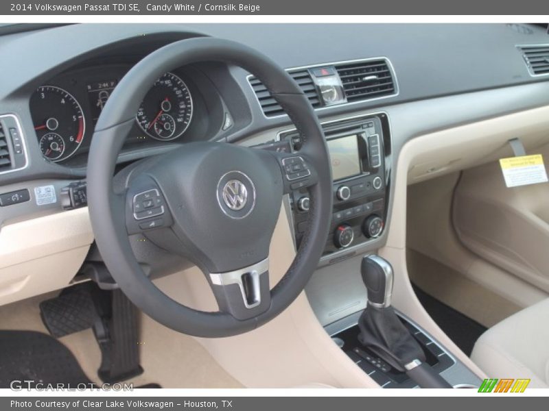 Candy White / Cornsilk Beige 2014 Volkswagen Passat TDI SE