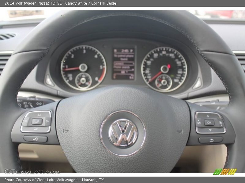 Candy White / Cornsilk Beige 2014 Volkswagen Passat TDI SE
