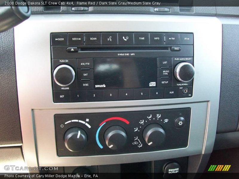 Flame Red / Dark Slate Gray/Medium Slate Gray 2008 Dodge Dakota SLT Crew Cab 4x4